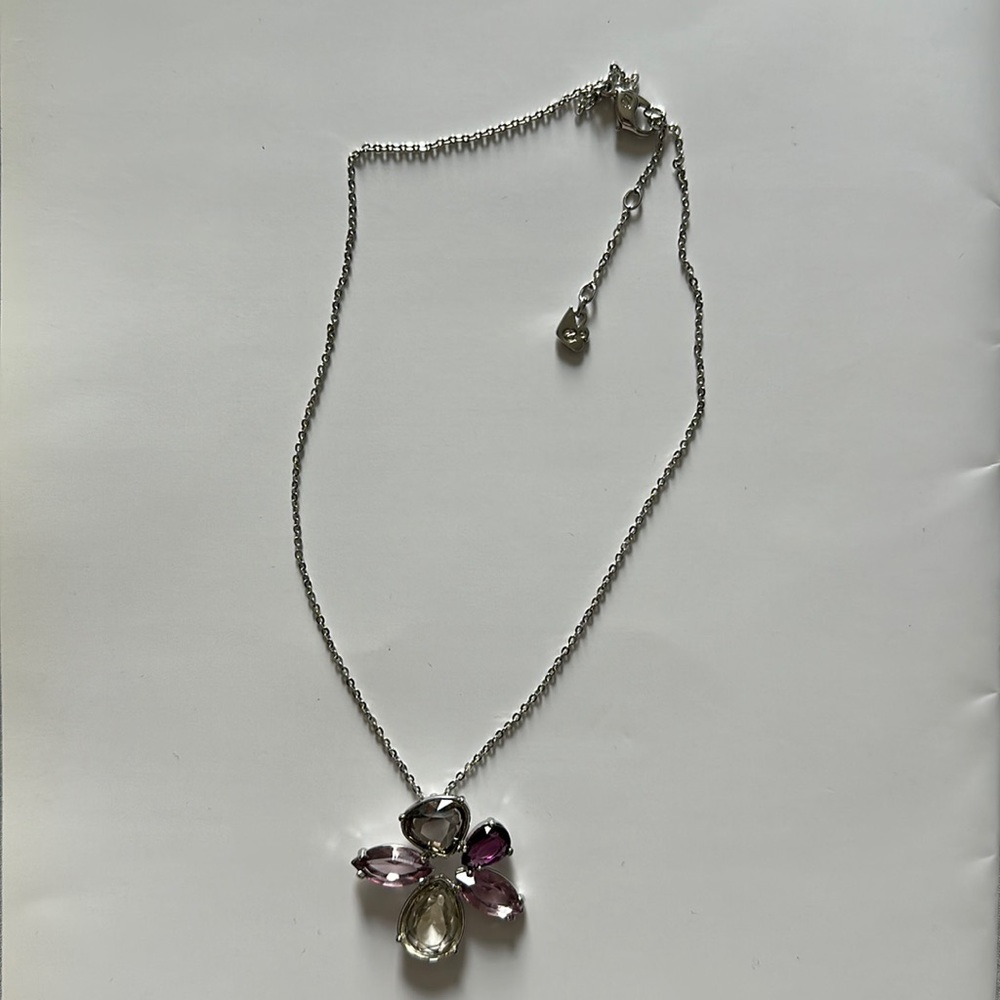 Swarovski necklace Tri-color